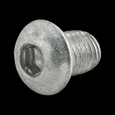 M10-1.50 Socket Head Cap Screw, Flat, Zinc Plated Steel, 9.14 mm Length MPN:40-3767