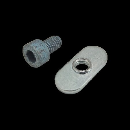 M6-1.00 Socket Head Cap Screw, Blue Zinc Plated Steel, 10 mm Length MPN:75-3411