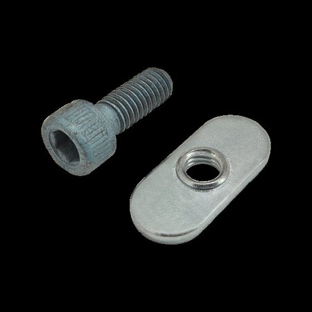 M6-1.00 Socket Head Cap Screw, Blue Zinc Plated Steel, 16 mm Length MPN:75-3413
