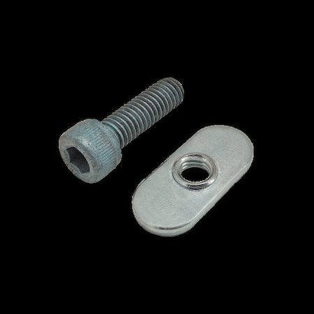 M6-1.00 Socket Head Cap Screw, Blue Zinc Plated Steel, 20 mm Length MPN:75-3414