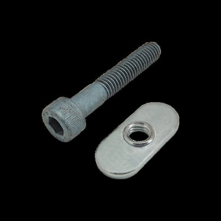 M6-1.00 Socket Head Cap Screw, Blue Zinc Plated Steel, 35 mm Length MPN:75-3417