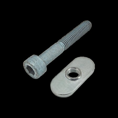 M6-1.00 Socket Head Cap Screw, Blue Zinc Plated Steel, 40 mm Length MPN:75-3418