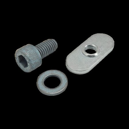 M6-1.00 Socket Head Cap Screw, Blue Zinc Plated Steel, 12 mm Length MPN:75-3419