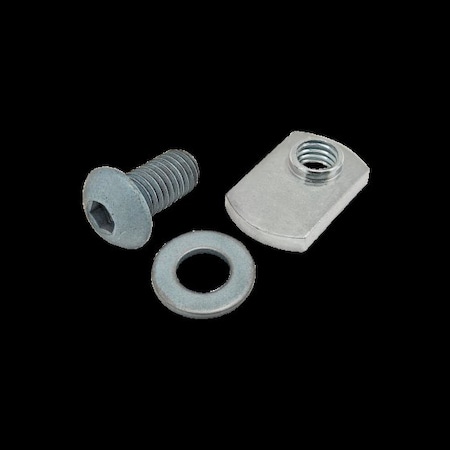 M8-1.25 Socket Head Cap Screw, Button, Blue Zinc Plated Steel, 16 mm Length MPN:75-3425