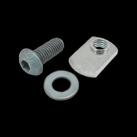M8-1.25 Socket Head Cap Screw, Button, Blue Zinc Plated Steel, 20 mm Length MPN:75-3426