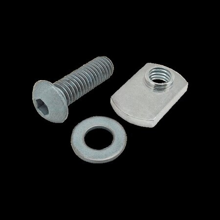 M8-1.25 Socket Head Cap Screw, Button, Blue Zinc Plated Steel, 25 mm Length MPN:75-3427