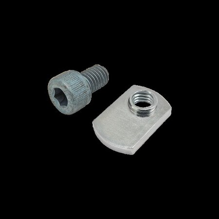 M8-1.25 Socket Head Cap Screw, Blue Zinc Plated Steel, 12 mm Length MPN:75-3428