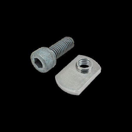 M8-1.25 Socket Head Cap Screw, Black Zinc Plated Steel, 20 mm Length MPN:75-3430