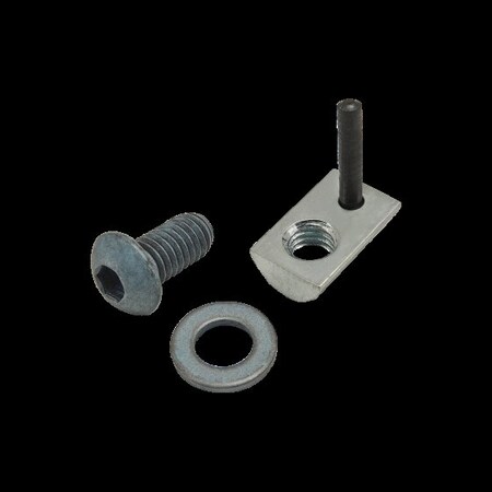 M6-1.00 Socket Head Cap Screw, Button, Blue Zinc Plated Steel, 12 mm Length MPN:75-3439