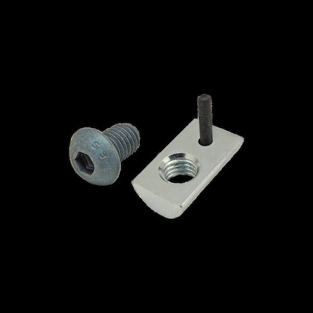 M8-1.25 Socket Head Cap Screw, Button, Blue Zinc Plated Steel, 12 mm Length MPN:75-3452