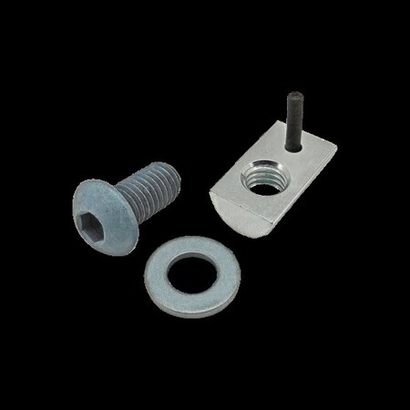 M8-1.25 Socket Head Cap Screw, Button, Blue Zinc Plated Steel, 16 mm Length MPN:75-3456