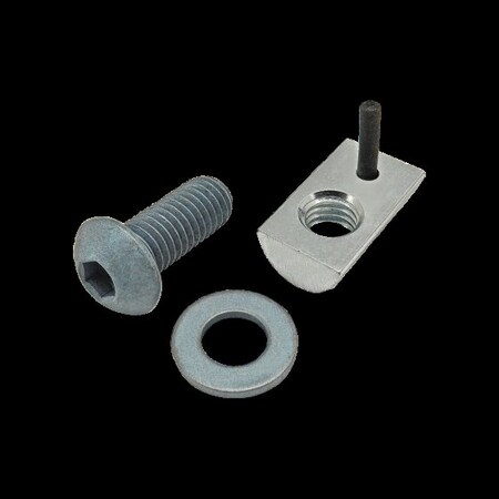 M8-1.25 Socket Head Cap Screw, Button, Blue Zinc Plated Steel, 20 mm Length MPN:75-3457