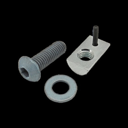 M8-1.25 Socket Head Cap Screw, Button, Blue Zinc Plated Steel, 25 mm Length MPN:75-3458