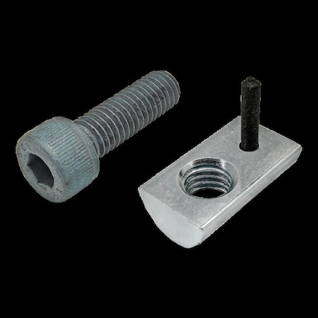 M8-1.25 Socket Head Cap Screw, Blue Zinc Plated Steel, 25 mm Length MPN:75-3462