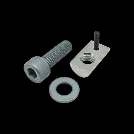 M8-1.25 Socket Head Cap Screw, Blue Zinc Plated Steel, 25 mm Length MPN:75-3465