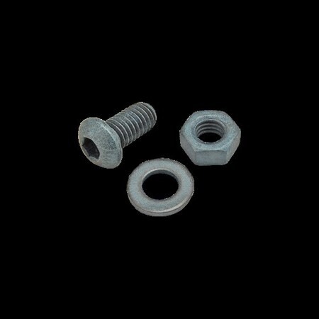 M6-1.00 Socket Head Cap Screw, Button, Blue Zinc Plated Steel, 12 mm Length MPN:75-3466