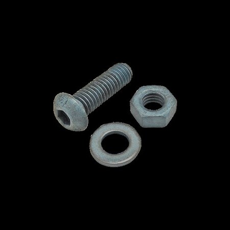 M6-1.00 Socket Head Cap Screw, Button, Blue Zinc Plated Steel, 20 mm Length MPN:75-3468