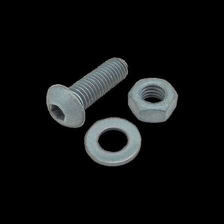 M8-1.25 Socket Head Cap Screw, Button, Blue Zinc Plated Steel, 25 mm Length MPN:75-3473