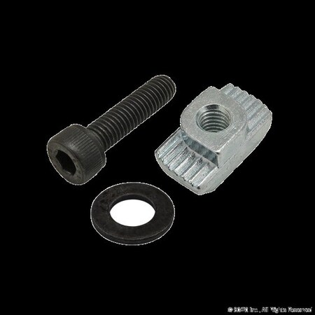 M10-1.50 Socket Head Cap Screw, Black Zinc Plated Steel, 20 mm Length MPN:75-3481