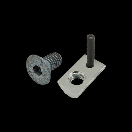 M6-1.00 Socket Head Cap Screw, Flat, Blue Zinc Plated Steel, 12 mm Length MPN:75-3505