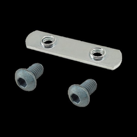 M6-1.00 Socket Head Cap Screw, Button, Blue Zinc Plated Steel, 10 mm Length MPN:75-3509