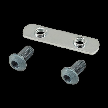 M6-1.00 Socket Head Cap Screw, Button, Blue Zinc Plated Steel, 12 mm Length MPN:75-3510