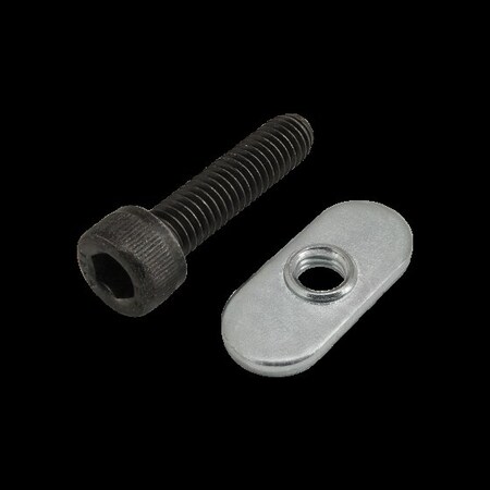 M6-1.00 Socket Head Cap Screw, Blue Zinc Plated Steel, 25 mm Length MPN:75-3524