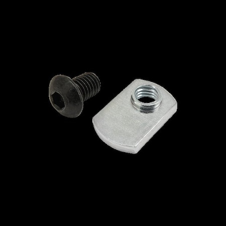 M8-1.25 Socket Head Cap Screw, Button, Black Zinc Plated Steel, 12 mm Length MPN:75-3525