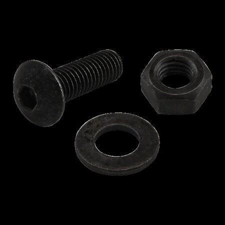 M5-0.80 Socket Head Cap Screw, Button, Black Zinc Plated Steel, 16 mm Length MPN:75-3540