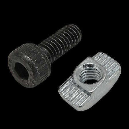 M4-0.70 Socket Head Cap Screw, Black Zinc Plated Steel, 10 mm Length MPN:75-3556