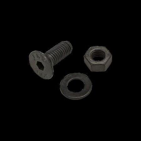 M5-0.80 Socket Head Cap Screw, Flat, Black Zinc Plated Steel, 14 mm Length MPN:75-3573
