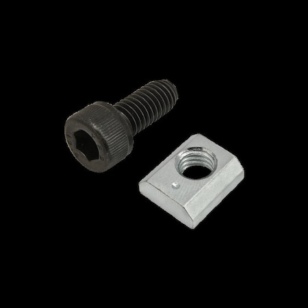 M6-1.00 Socket Head Cap Screw, Black Zinc Plated Steel, 14 mm Length MPN:75-3592