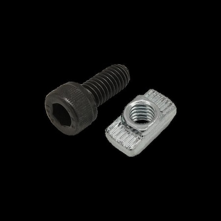 M6-1.00 Socket Head Cap Screw, Black Zinc Plated Steel, 14 mm Length MPN:75-3593