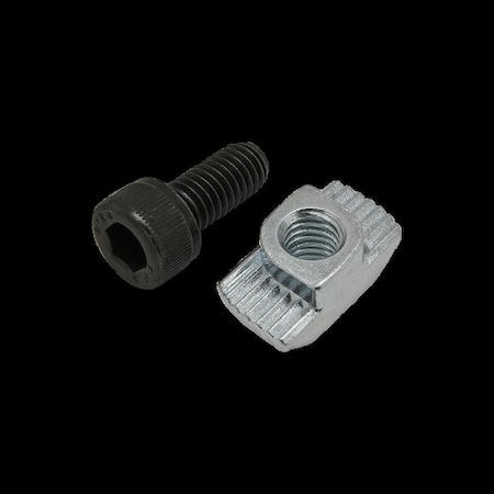 M6-1.00 Socket Head Cap Screw, Black Zinc Plated Steel, 14 mm Length MPN:75-3594