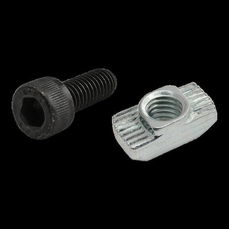 M6-1.00 Socket Head Cap Screw, Blue Zinc Plated Steel, 16 mm Length MPN:75-3595