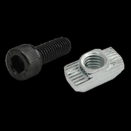 M6-1.00 Socket Head Cap Screw, Black Zinc Plated Steel, 18 mm Length MPN:75-3596