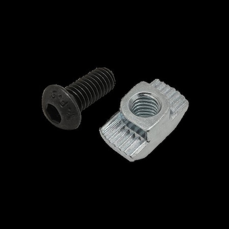 M6-1.00 Socket Head Cap Screw, Button, Black Zinc Plated Steel, 14 mm Length MPN:75-3602