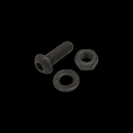 M6-1.00 Socket Head Cap Screw, Button, Black Zinc Plated Steel, 18 mm Length MPN:75-3605
