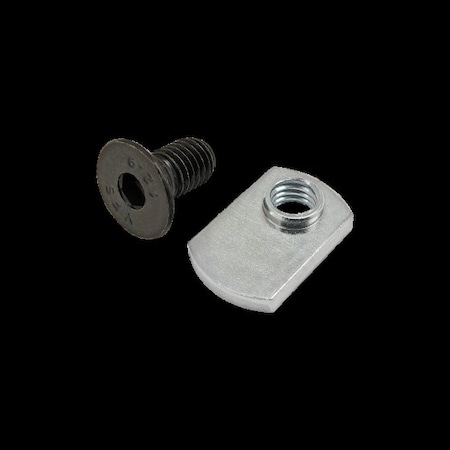 M8-1.25 Socket Head Cap Screw, Flat, Black Zinc Plated Steel, 16 mm Length MPN:75-3618