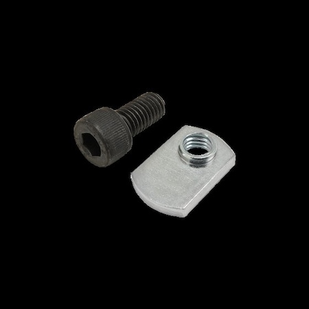 M8-1.25 Socket Head Cap Screw, Black Zinc Plated Steel, 16 mm Length MPN:75-3621