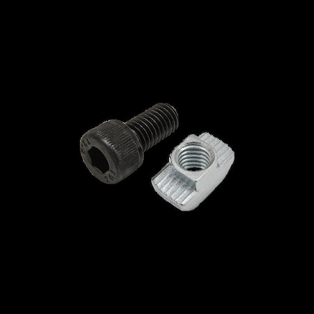 M8-1.25 Socket Head Cap Screw, Black Zinc Plated Steel, 16 mm Length MPN:75-3623