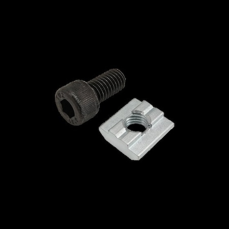 M8-1.25 Socket Head Cap Screw, Black Zinc Plated Steel, 16 mm Length MPN:75-3625