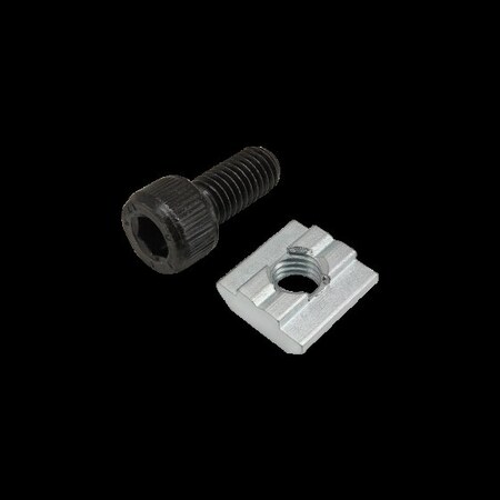 M8-1.25 Socket Head Cap Screw, Black Zinc Plated Steel, 18 mm Length MPN:75-3627
