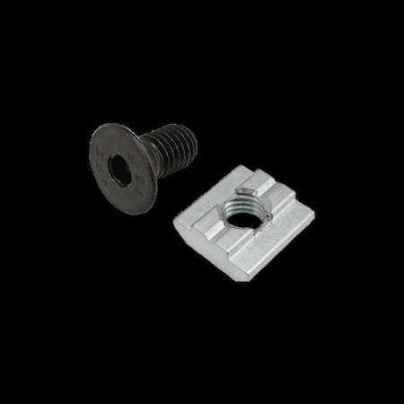 M8-1.25 Socket Head Cap Screw, Flat, Black Zinc Plated Steel, 16 mm Length MPN:75-3629
