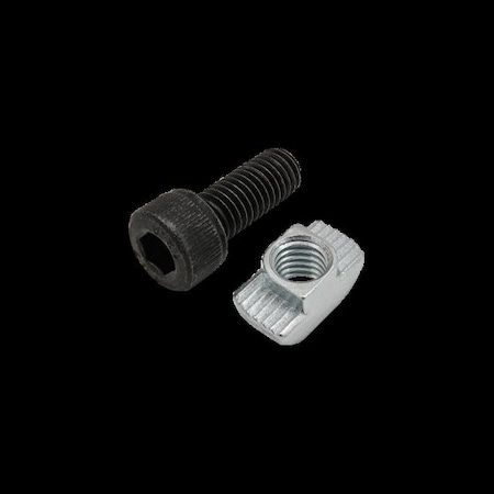M8-1.25 Socket Head Cap Screw, Black Zinc Plated Steel, 20 mm Length MPN:75-3630