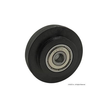 Roller Wheel 39 Slot8 Nylon Blk MPN:12017
