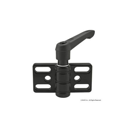 Slotted 4 Hole Locking Zinc Hinge 45 S MPN:12087