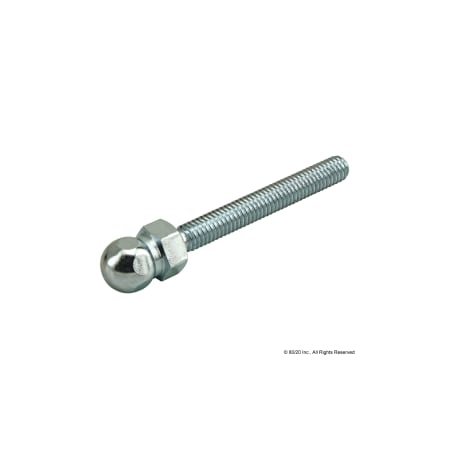 Swivel Foot Threaded Stem, 5/16-18X2.5