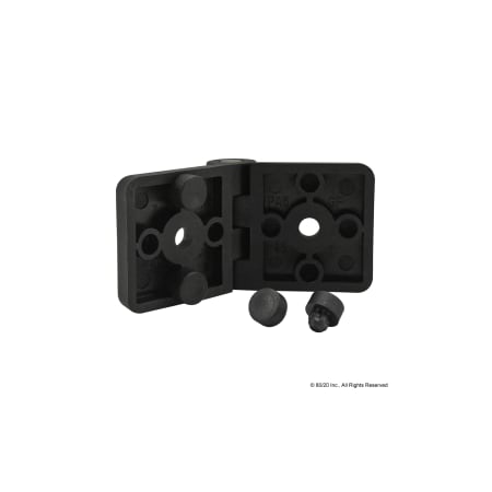 Standard Hinge 2-Hole Tab10 Nylon Blk MPN:12252