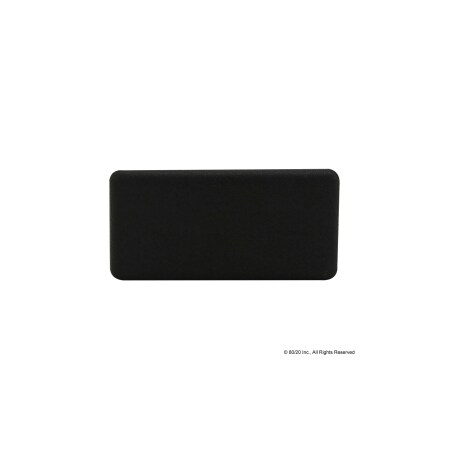 End Cap 40X80 2Pin Tab8 Nylon Blk MPN:12261